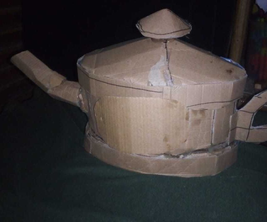 MAKING a CARDBOARD ALADDIN SMOKED LAMP