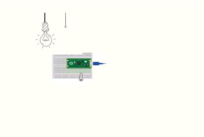 LDR Light Sensor on Raspberry Pi Pico