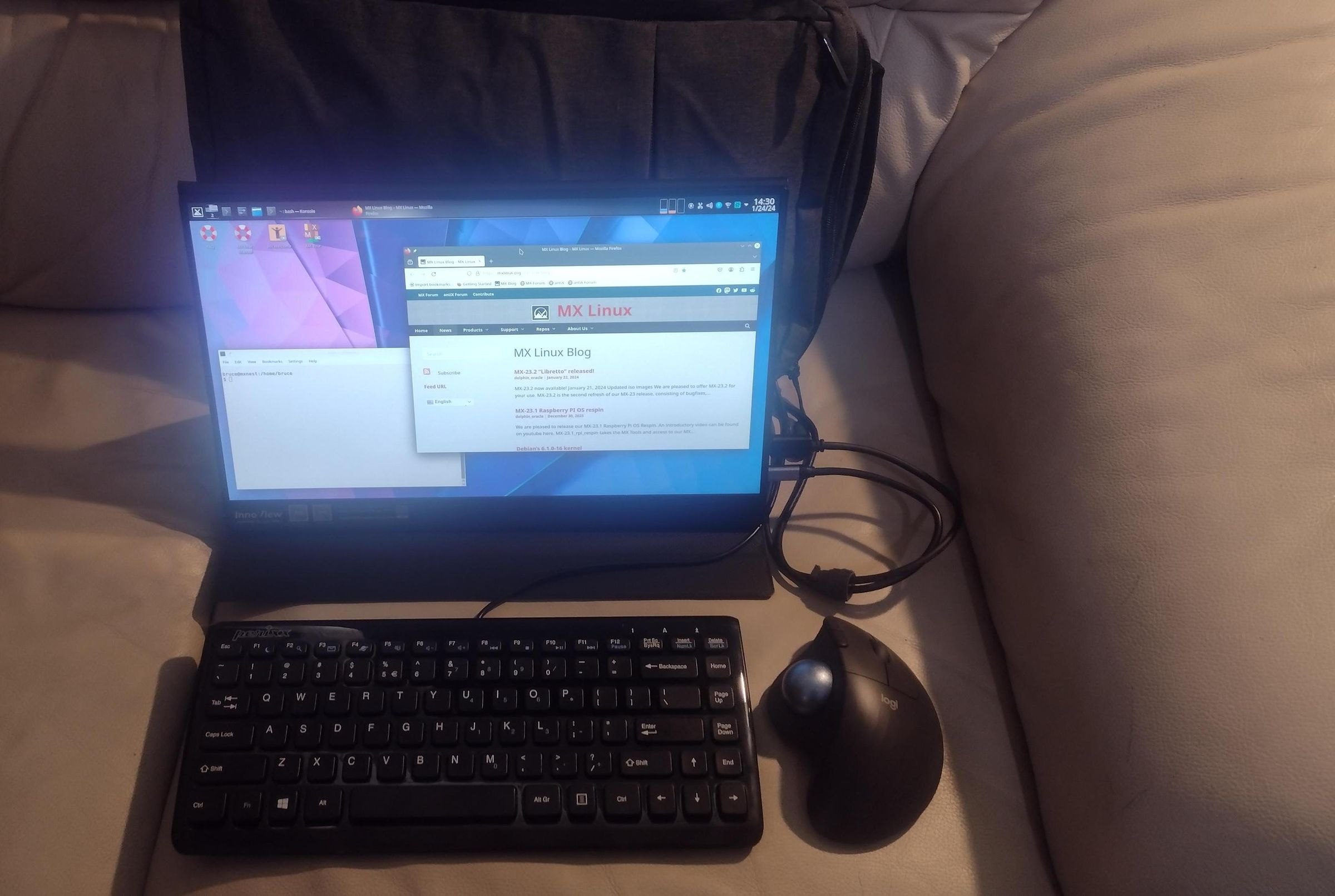 Portable Battery-Powered Backpack Computer
