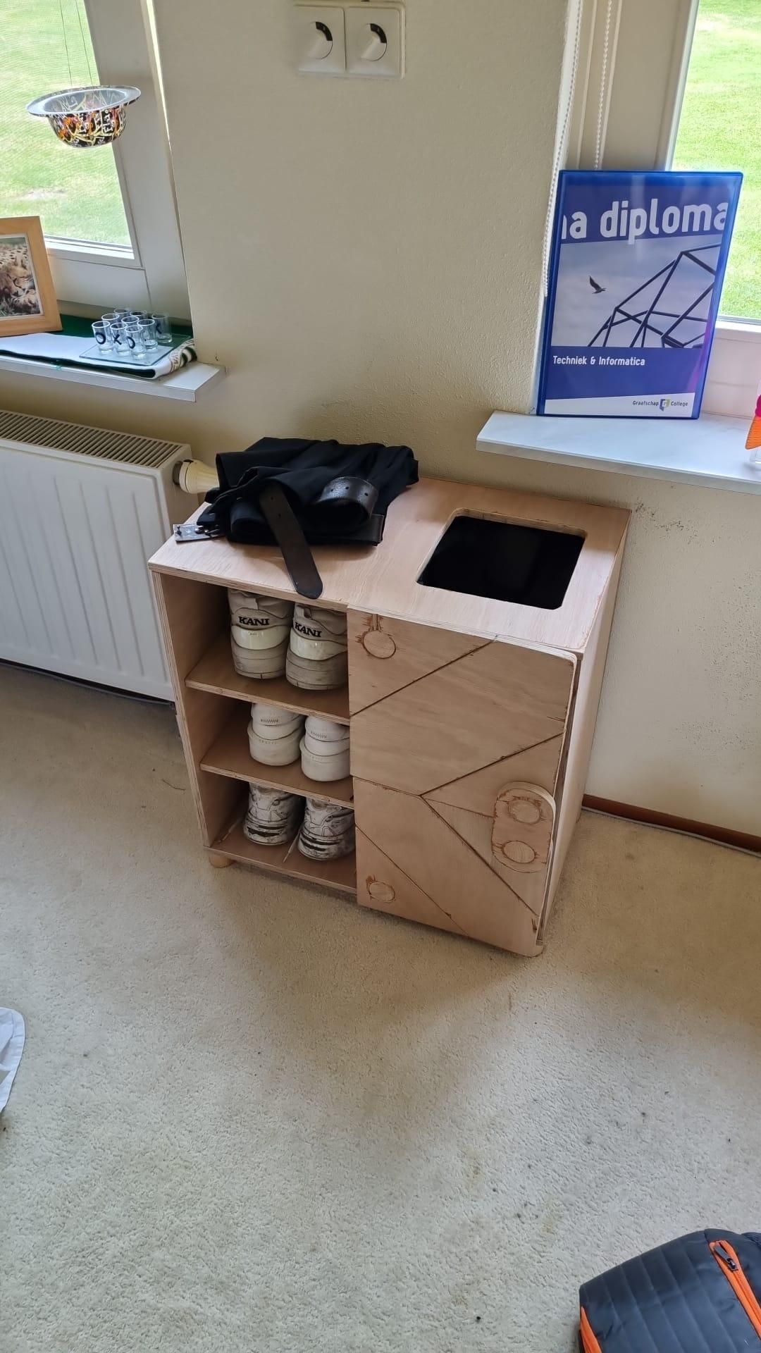 Scissor Door Cabinet