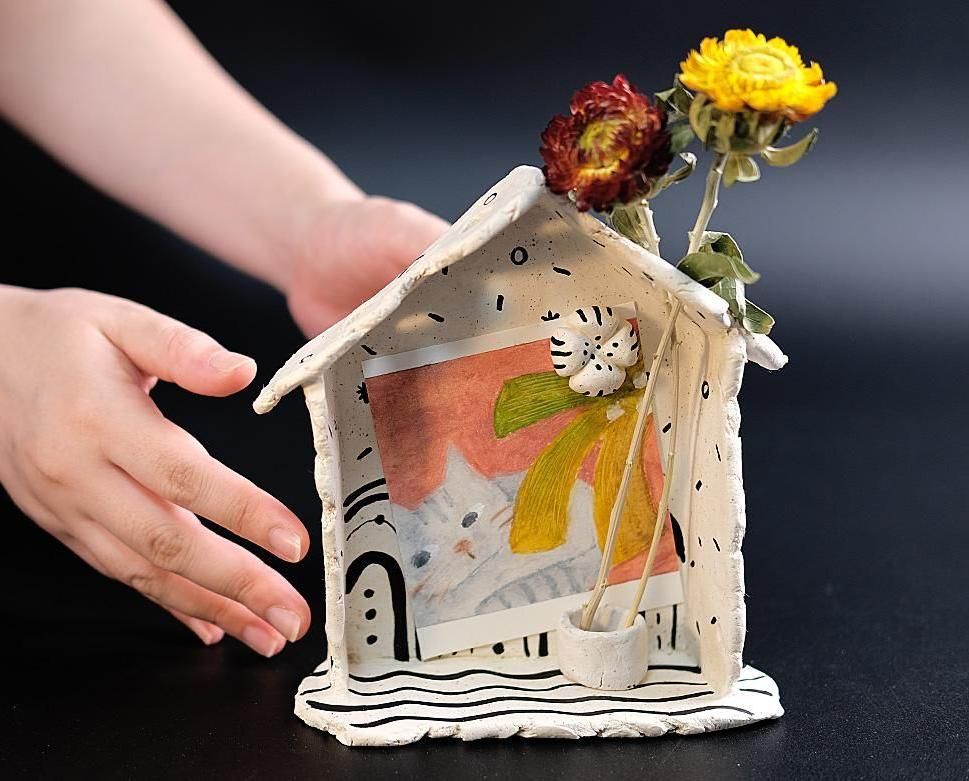 Easy Family Craft: DIY Photo Frame With Air-Dry Clay
