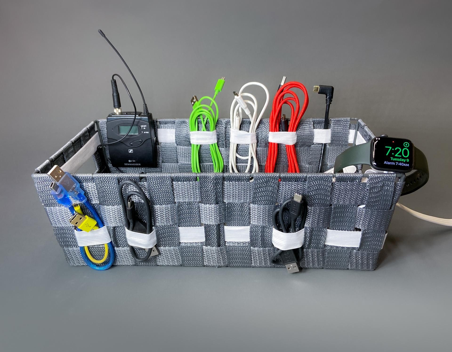 Whizbang Charging Basket 2000 (Woven Cable Organizer)