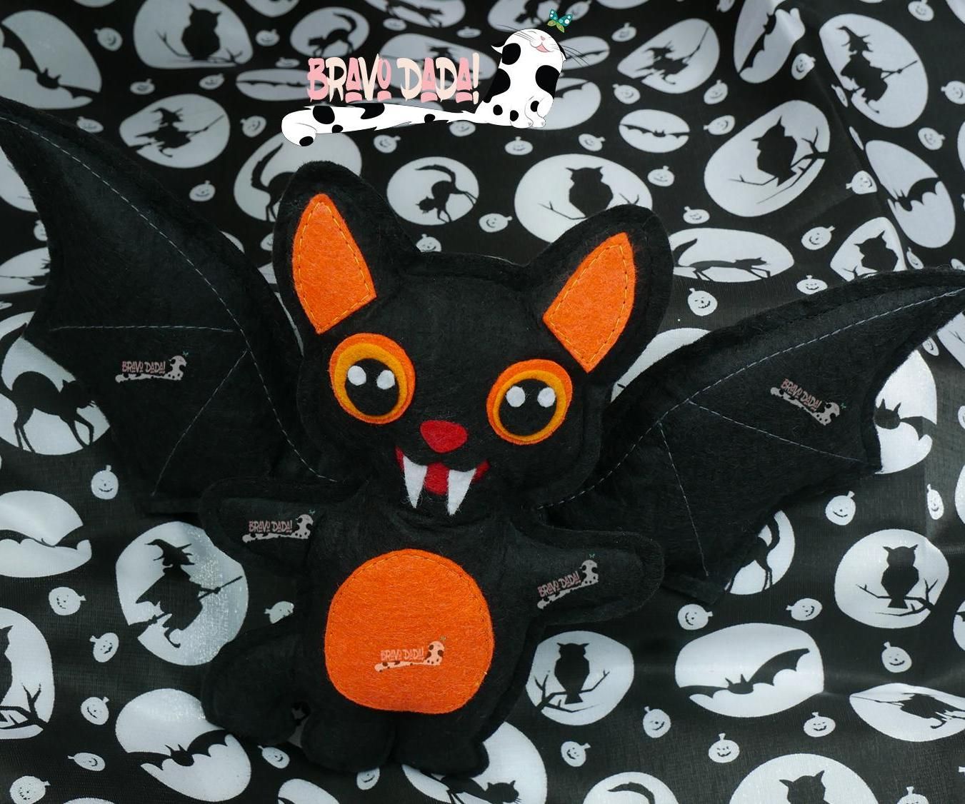 DIY How to Make a Felt Bat Cat Plush – Halloween Decorations – Bravo Dada! Sewing Tutorial