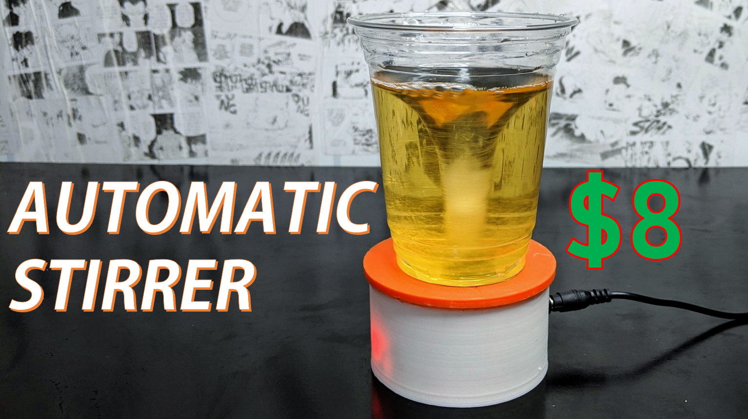 How to Make an Automatic Cafe Stirrer for 8$ With Arduino Nano and Magnet