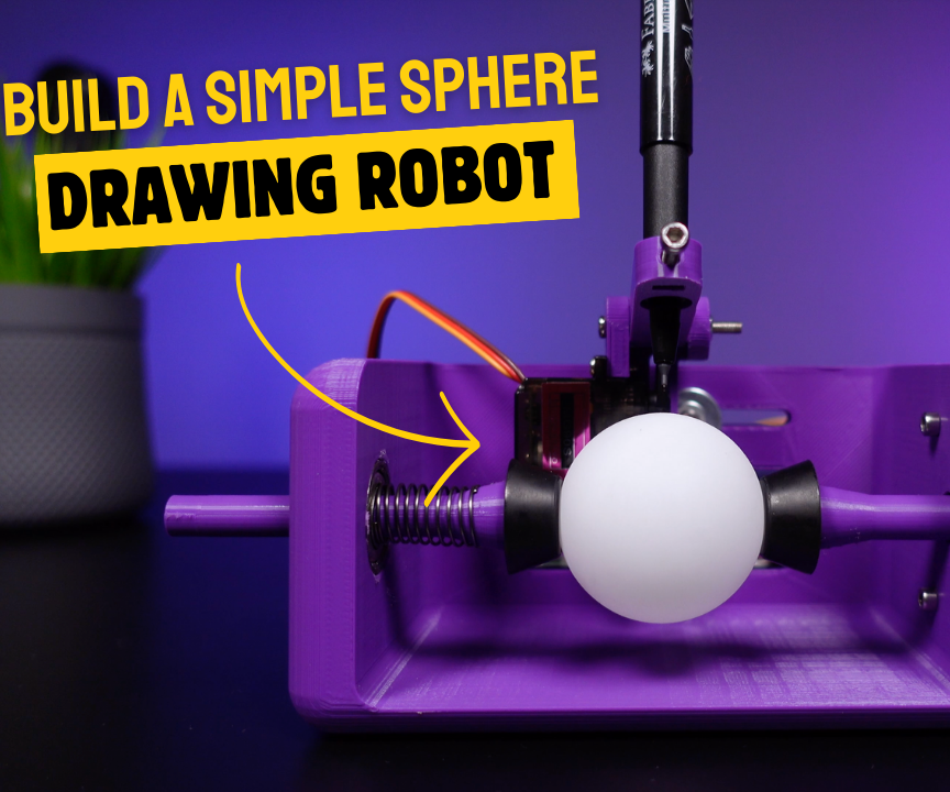 Build a Simple 3D Sphere Drawing Robot (EggBot, EggDuino and SphereBot)
