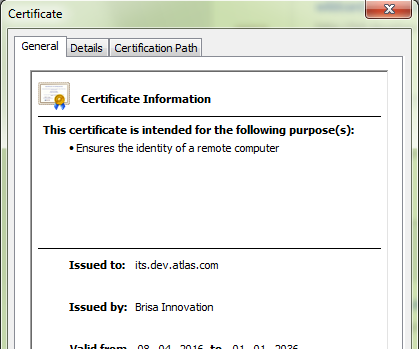 Installing an SSL certificate in Windows 7