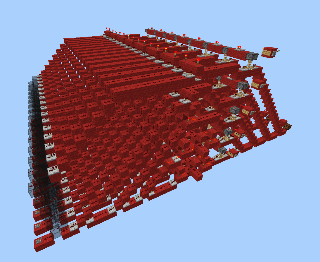 Minecraft Redstone 8 Bit ALU (Bedrock Edition)