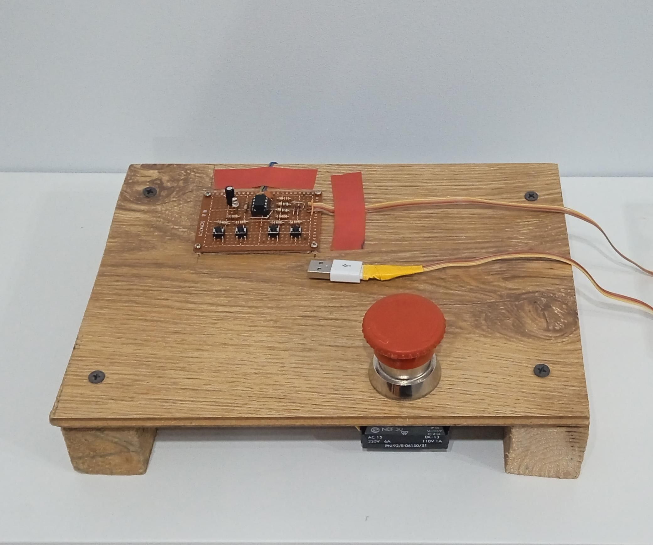 USB-connected Buttons That Can Be Used to Simulate Episode of a Music Game Show