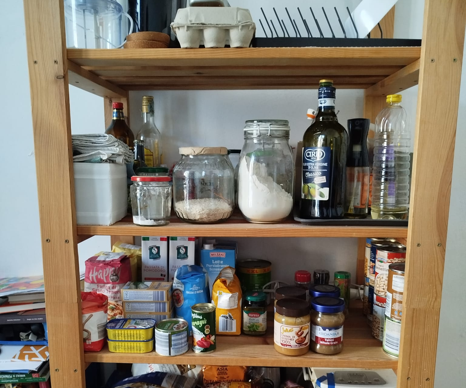 A Shelf Made With Used Ikea Slats