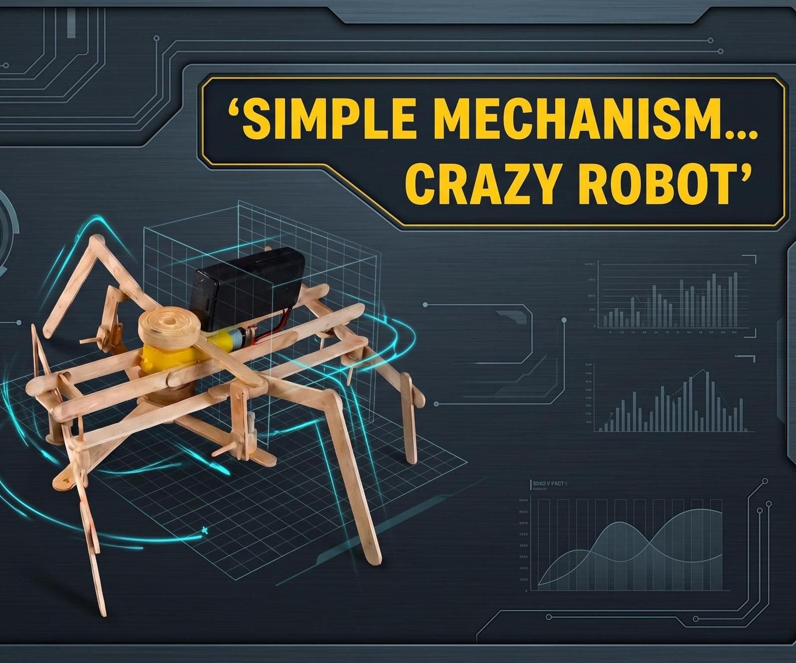 This Pure Mechanical 6 - Leg Robot Layout Inside Is GENIUS! Full Build STEM Project