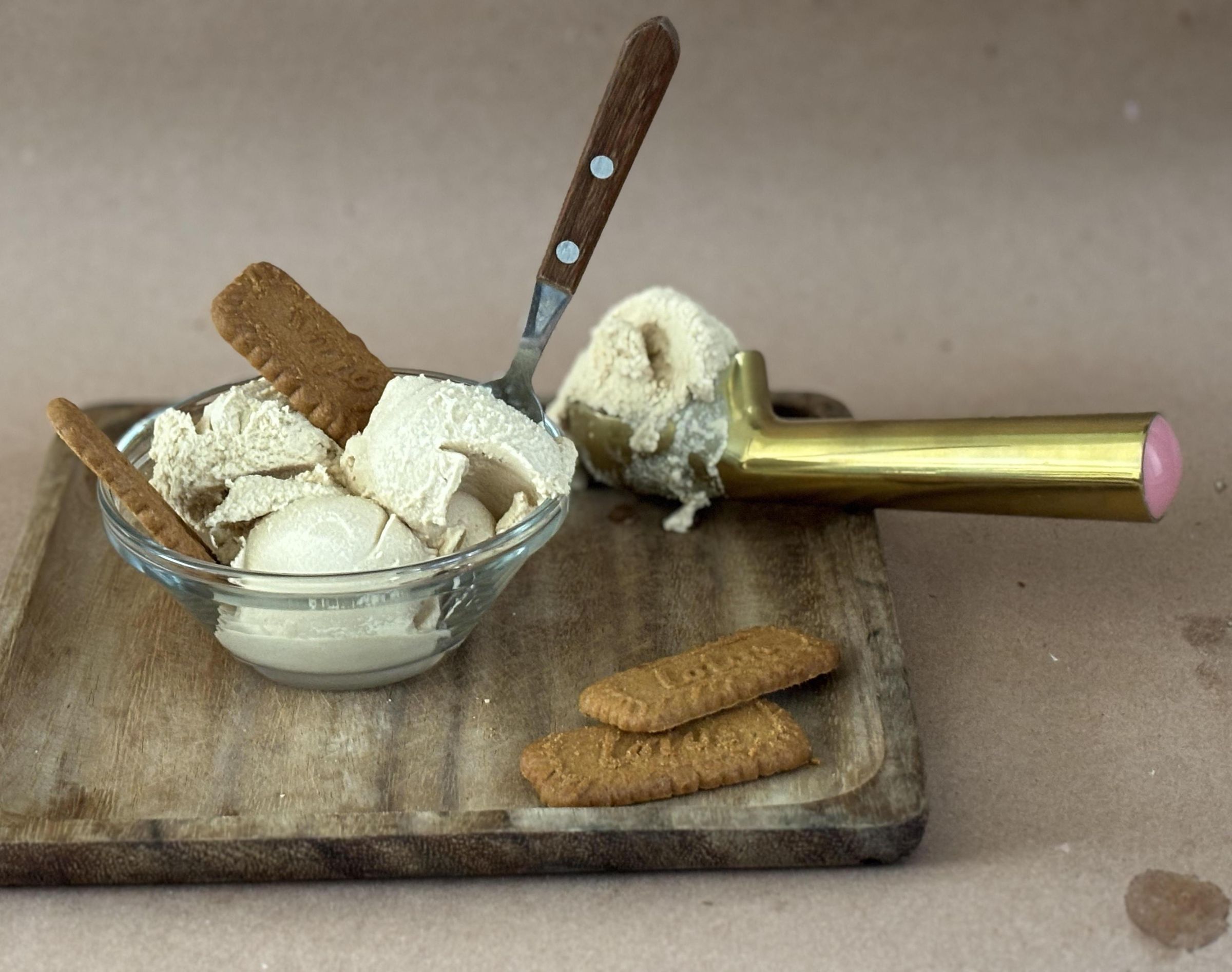 ICE CREAM LOTUS COOKIE DELICIOSO Y LIGERO GELATO GALLETA LOTUS