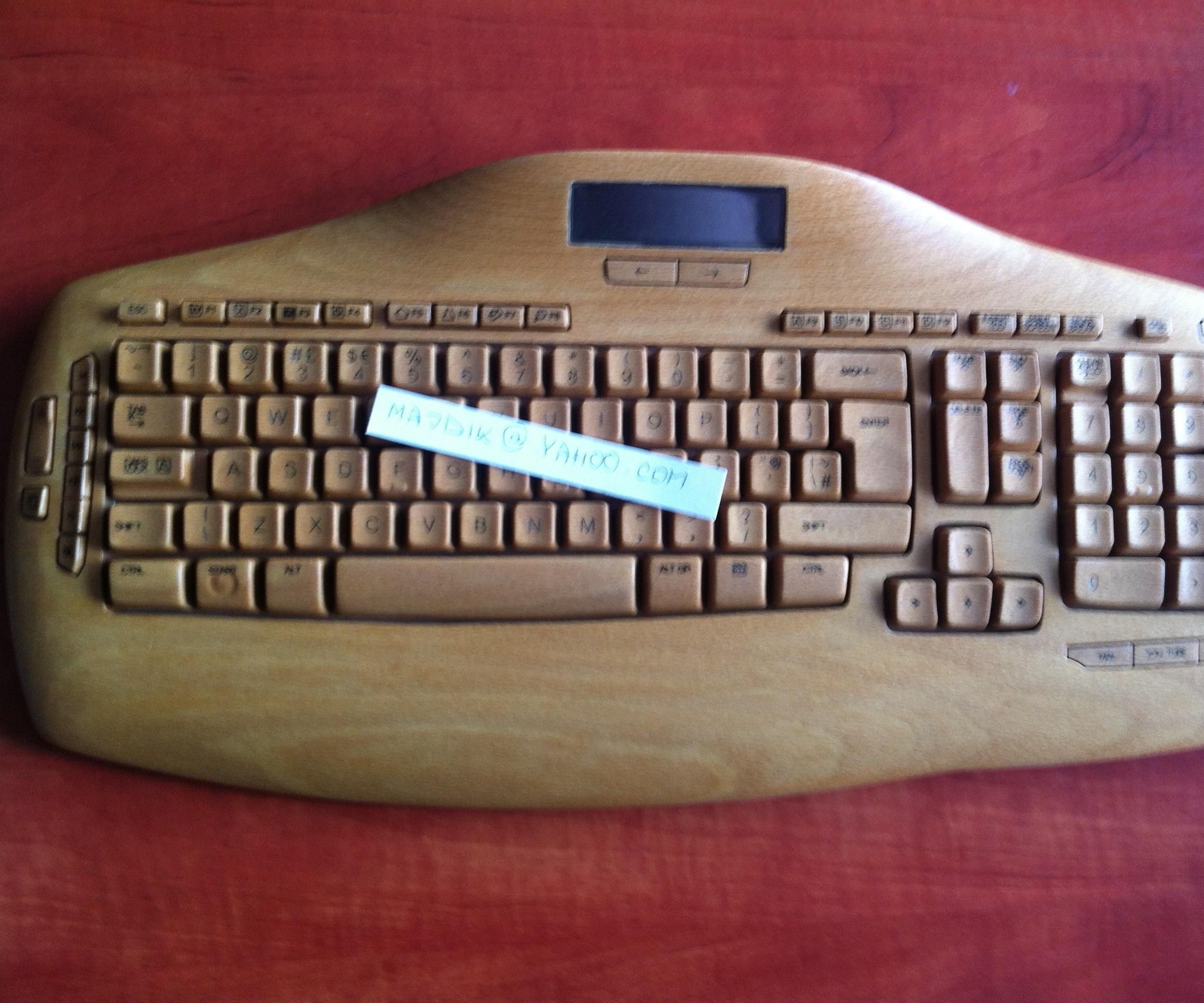 Wooden Keyboard Fully Working Watch Atached Video