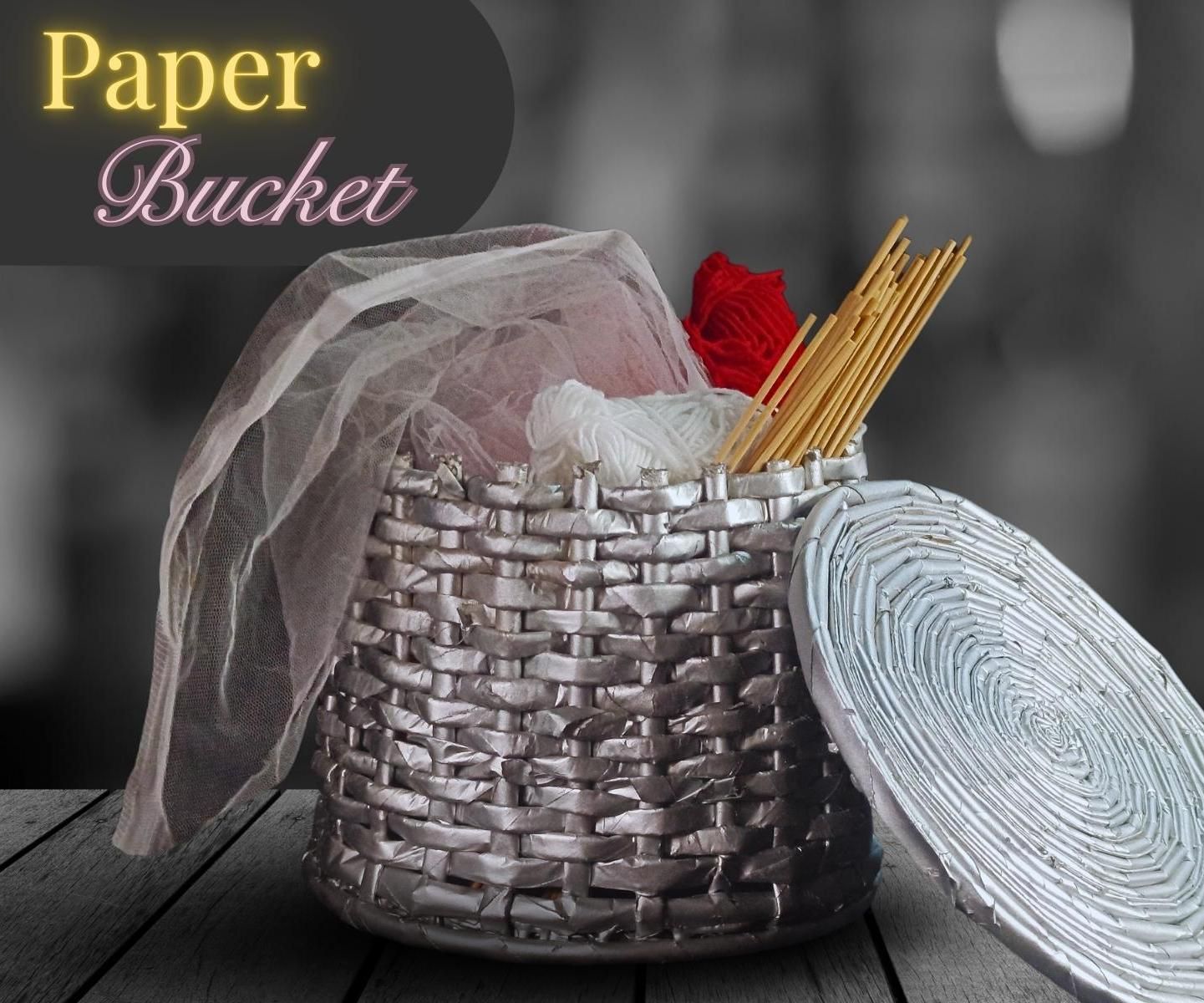 Crafting a Stylish Basket From Recycled Newspapers