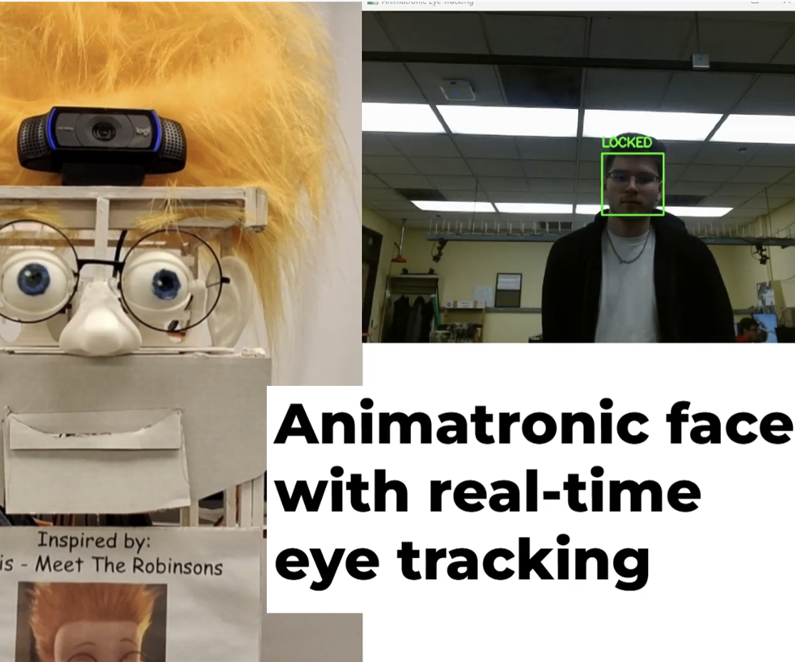 Eye Tracking Animatronic Face