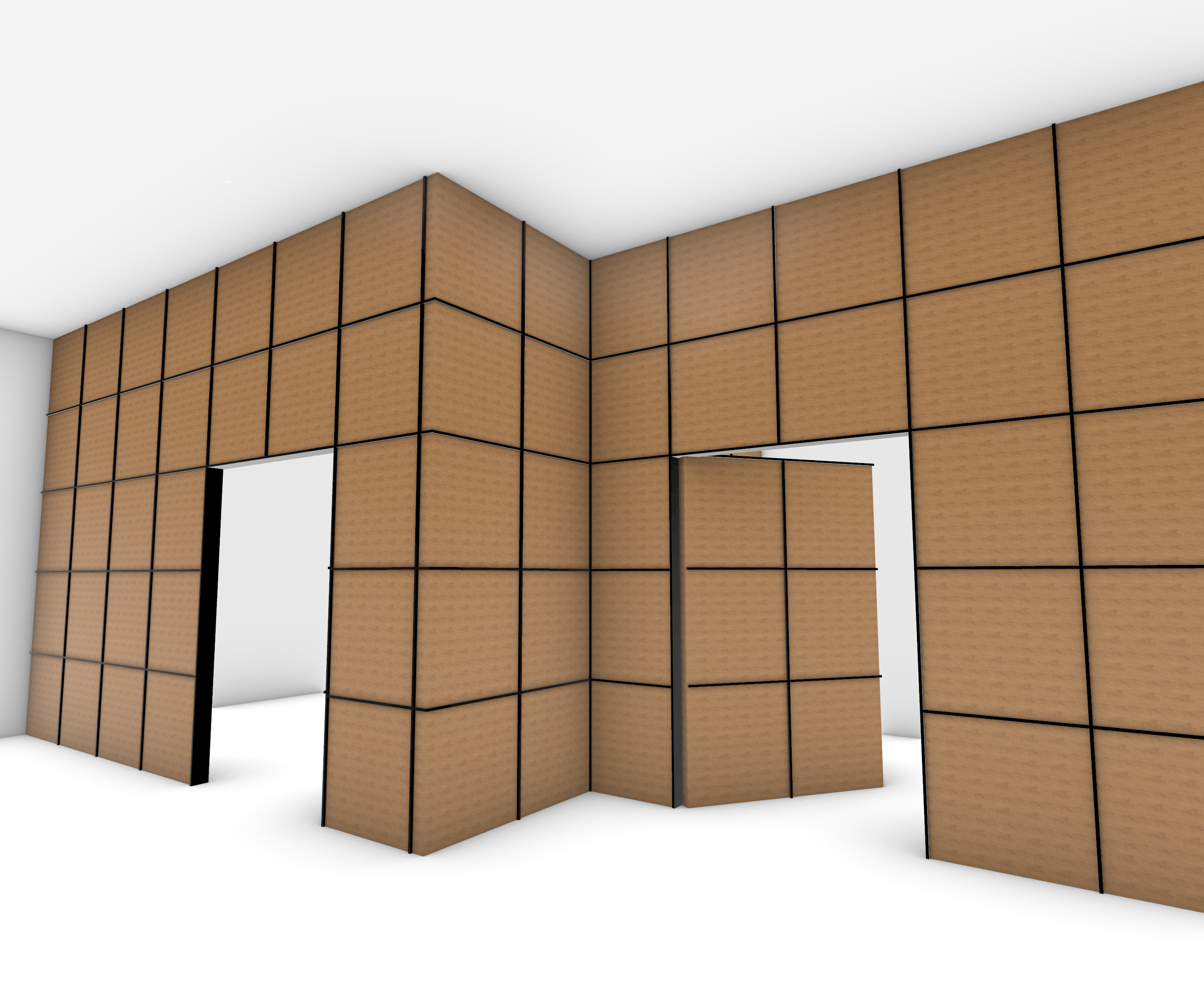 Foldable Interior Wall Panel System