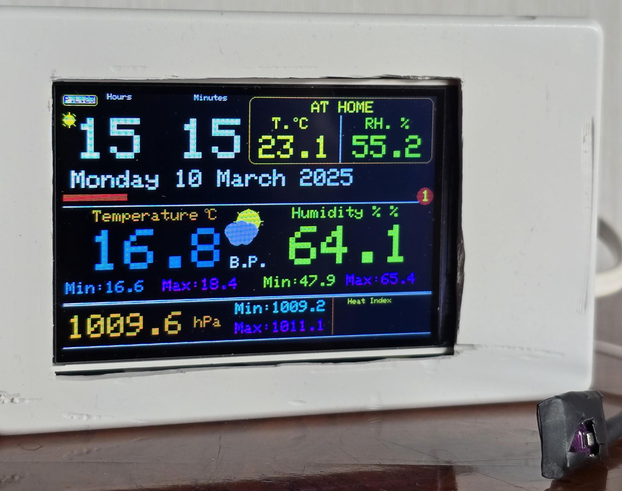 Completely Refactory Code for a Clock, Weather Station, Calendar, With 3.5" TFT Display and NodeMCU 8266