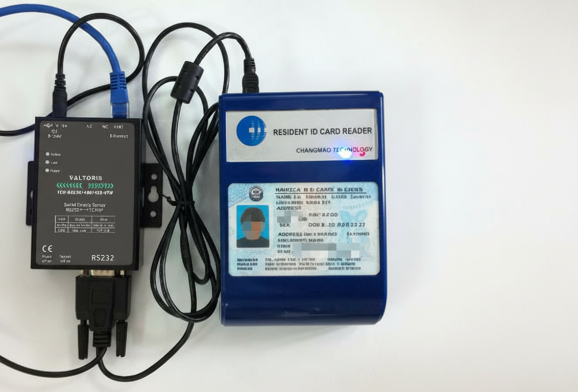 How to Connect Any RS232 Card Reader to Your Network Via Ethernet