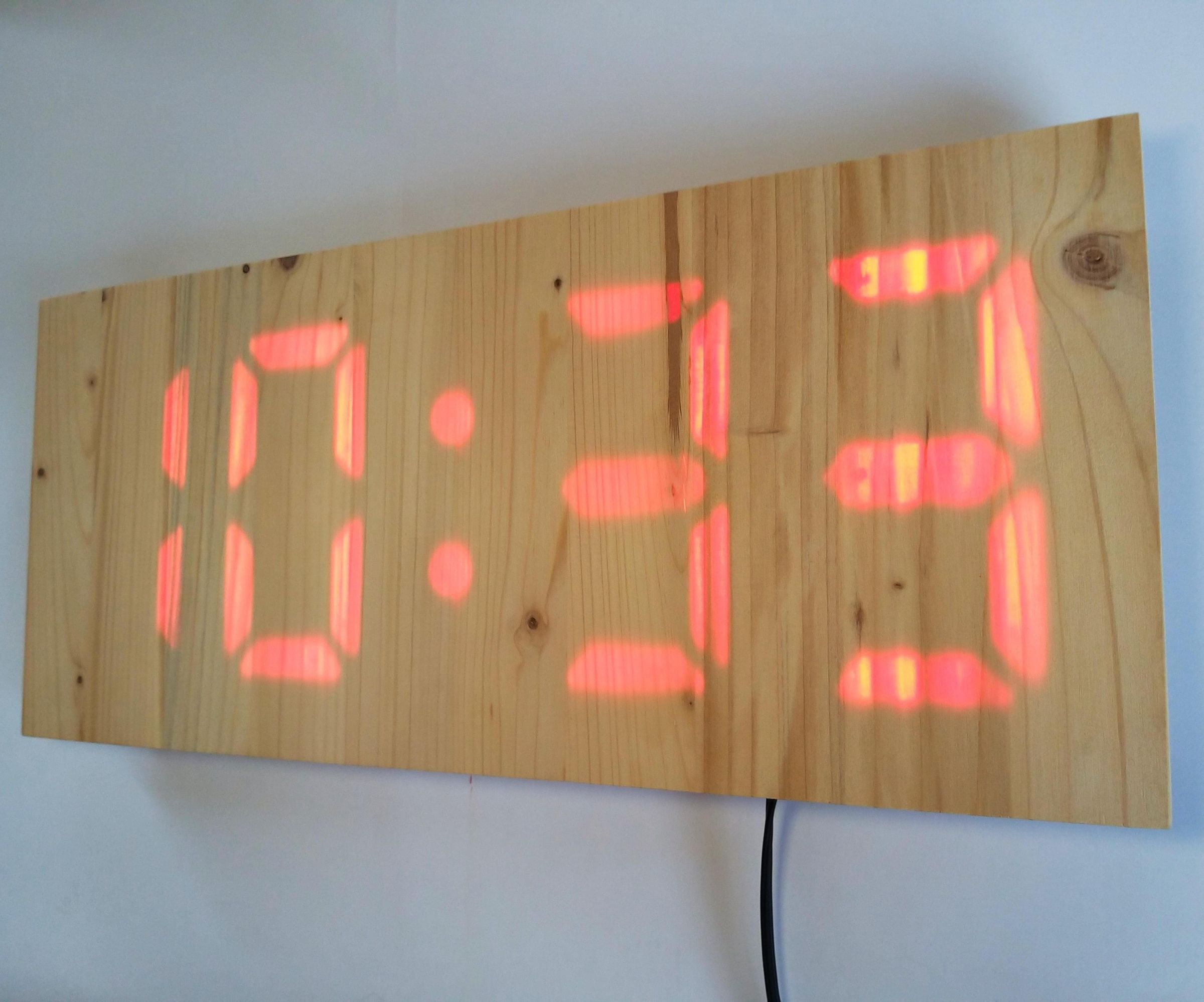 CNC Machined Wood Clock
