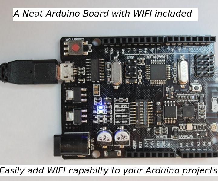 UNO R3 + WIFI ESP8266 + CH340G Arduino and WIFI - a Versatile Development Board