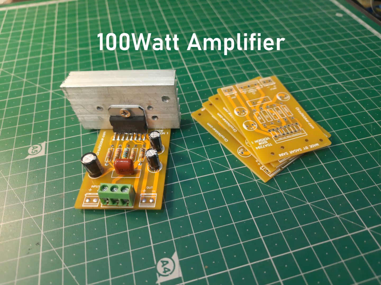 100Watt Audio Amplifier Using TDA7294