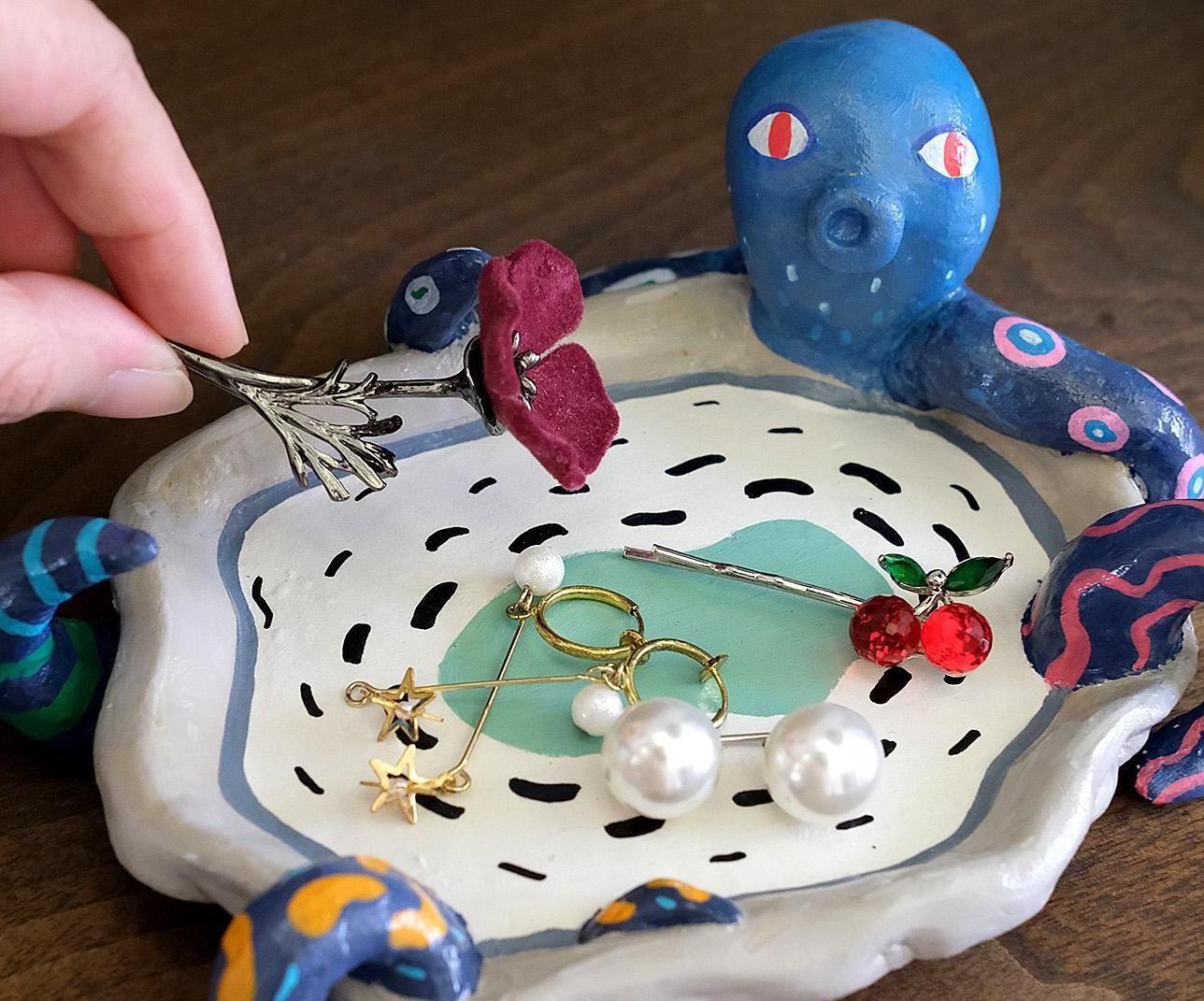 Challenge Yourself to Make This Air-Dry Clay Octopus Tray