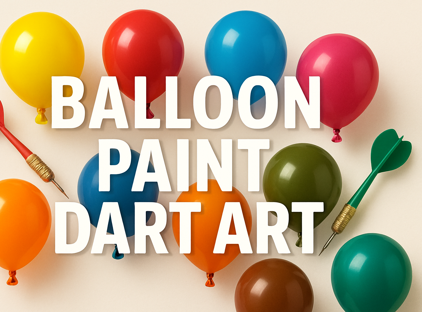 Balloon Paint Dart Art