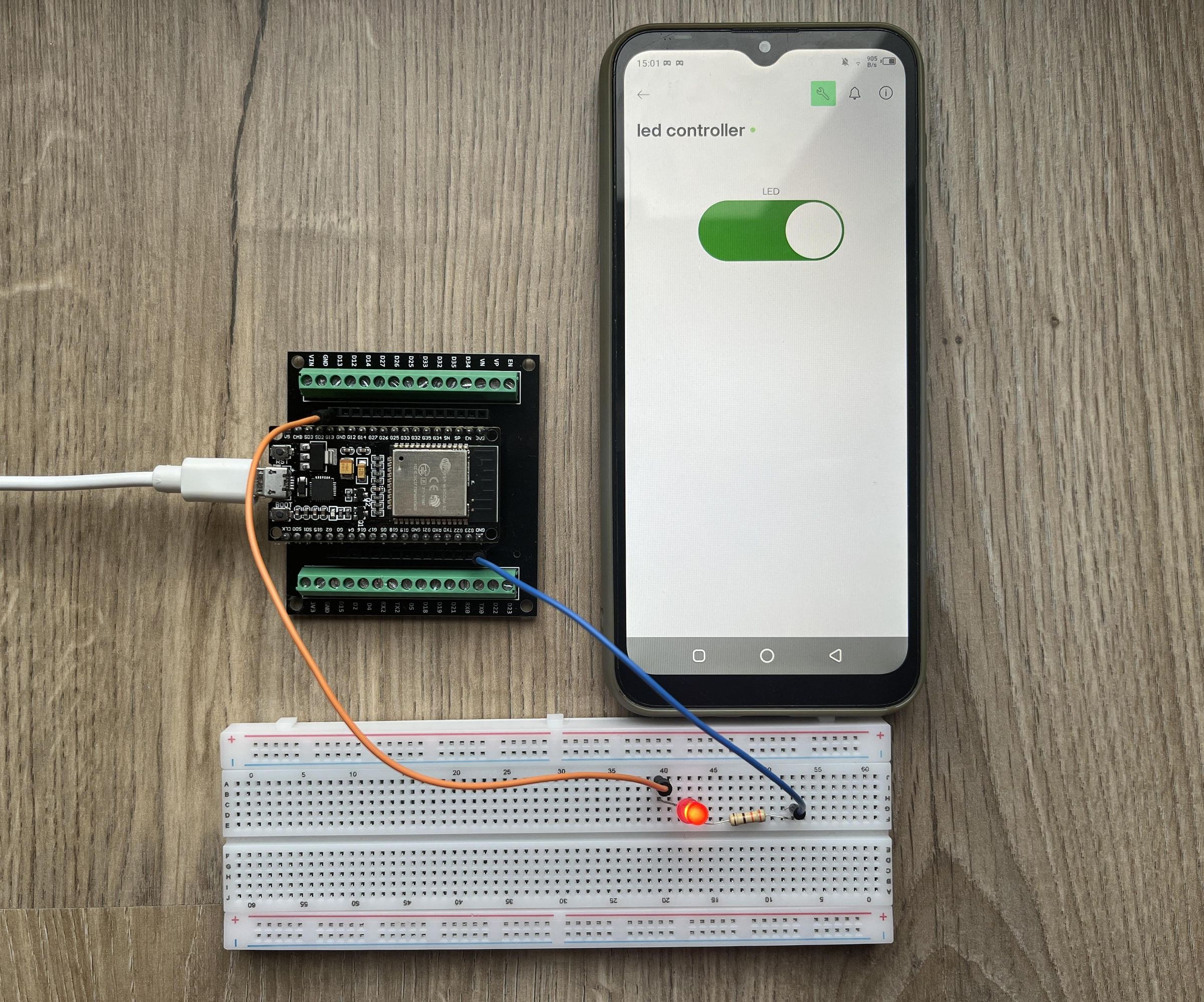 Turn on an LED From Your Cell Phone Using ESP32 and Blynk (Step-by-Step Guide)