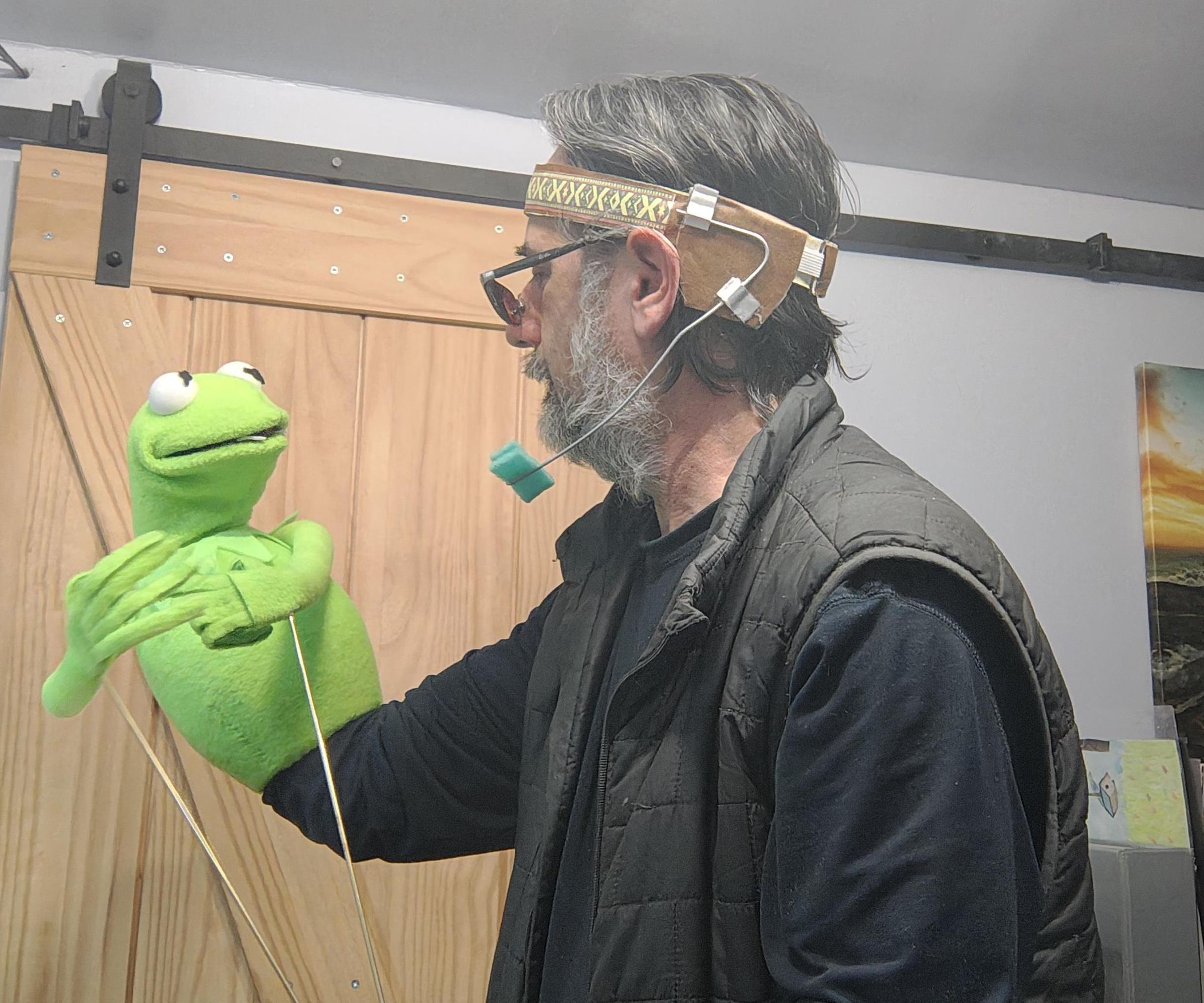 Kermit and Jim Henson Cosplay