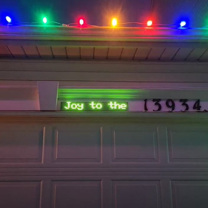 Scrolling Text and Picture on an LED Neo Pixel / Neo Matrix Display