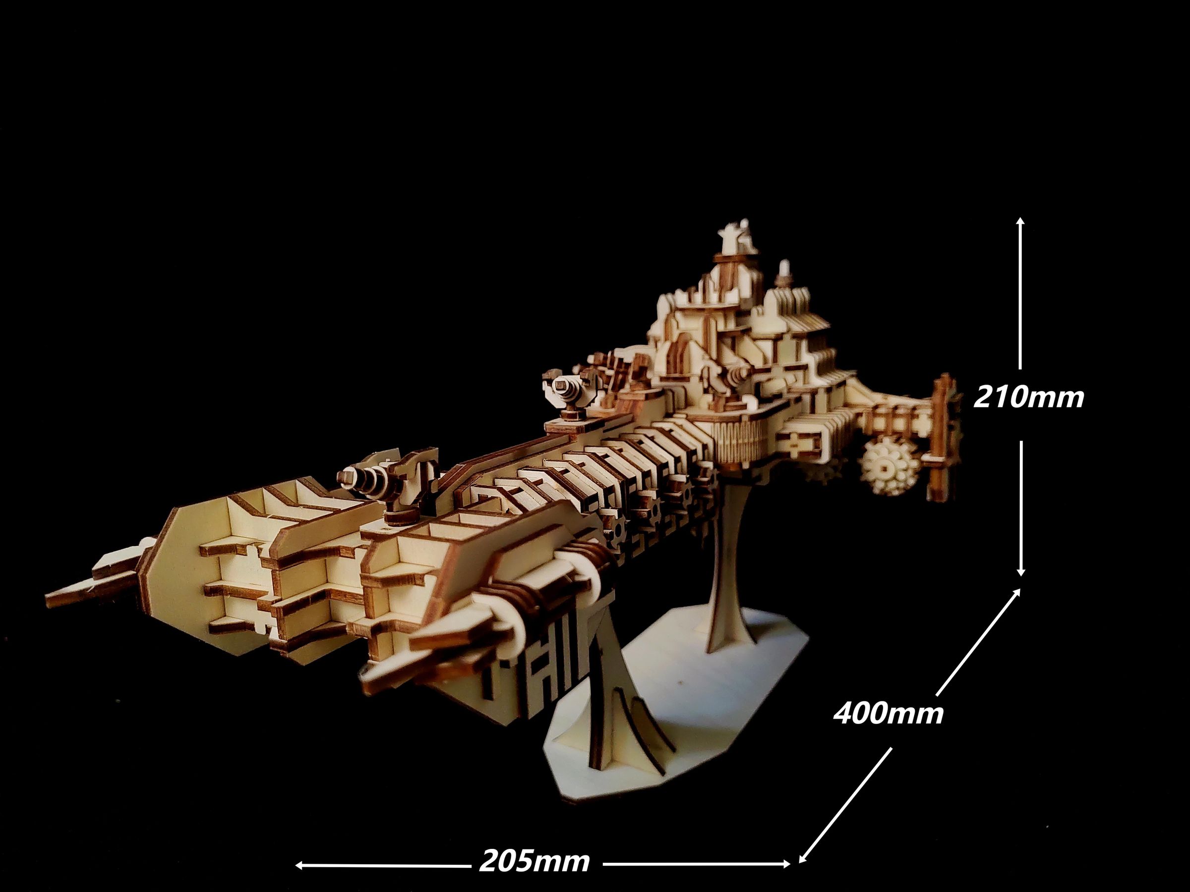 Ship--40k Battle Barge——laser Cut