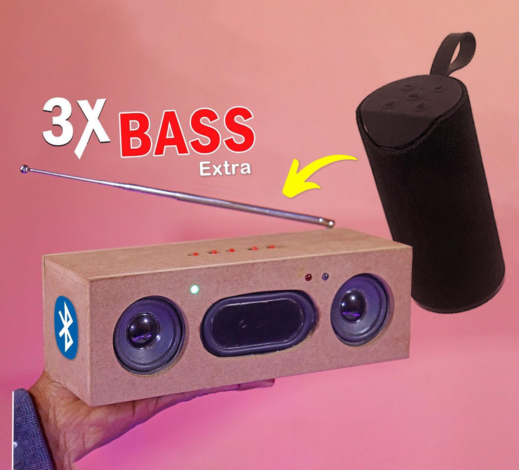 How to make a Powerful High-Bass Bluetooth Speaker from old TG-113 Speaker