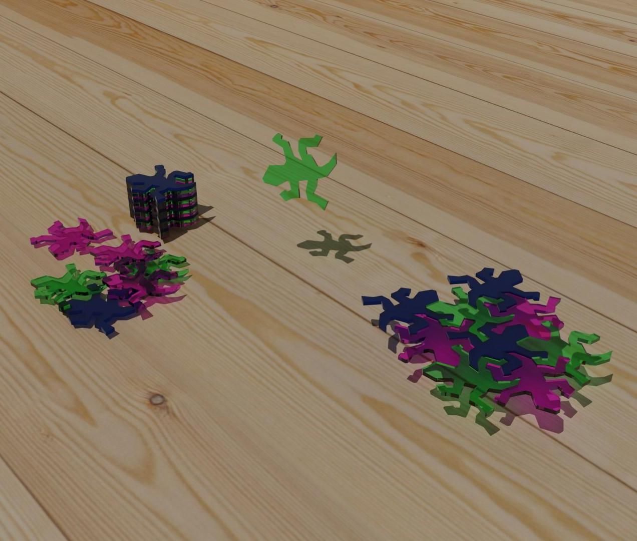 Diseño De Puzzle Teselado