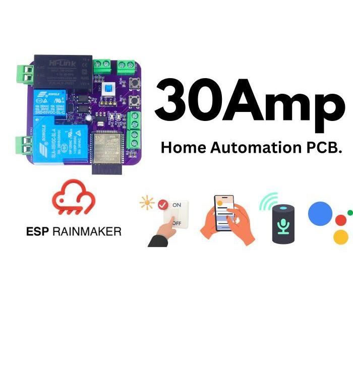30Amp Home-Automation PCB for Heavy Load Appliance