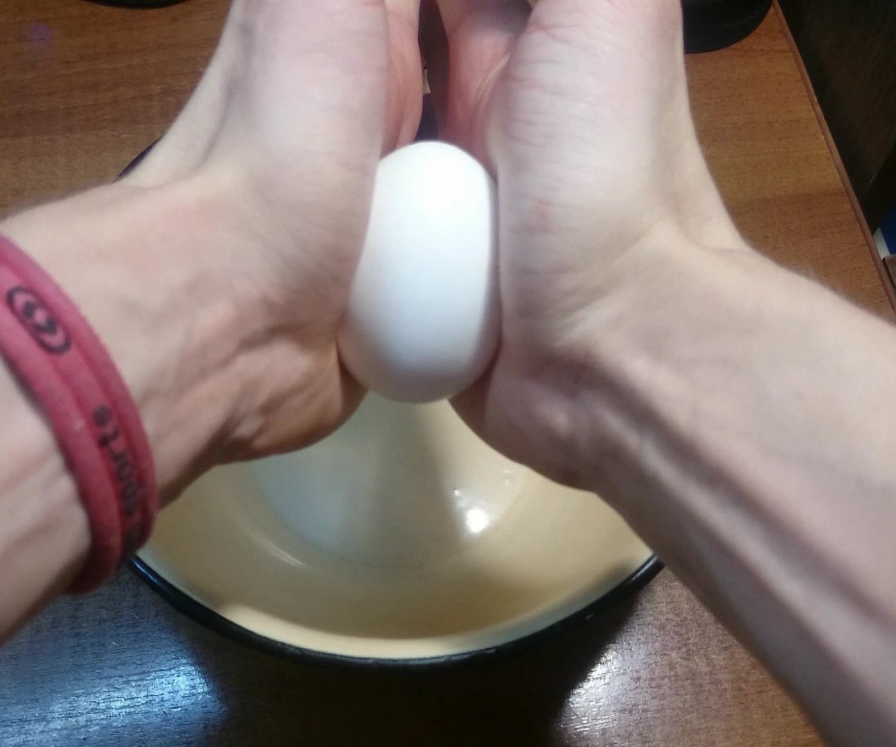 The legend about breaking eggs