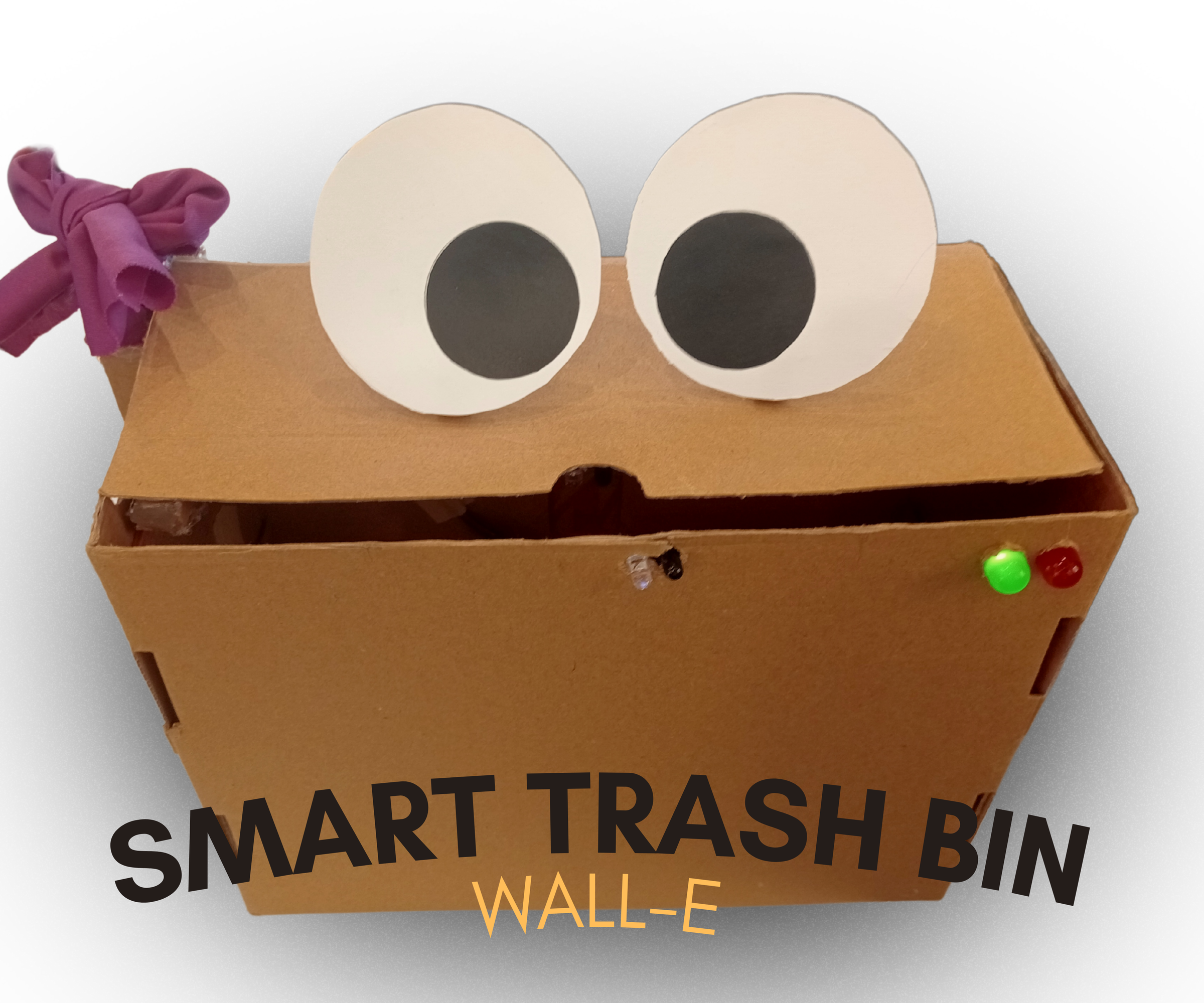 Smart Trash Bin With Arduino Uno Microcontroller (WALL-E)