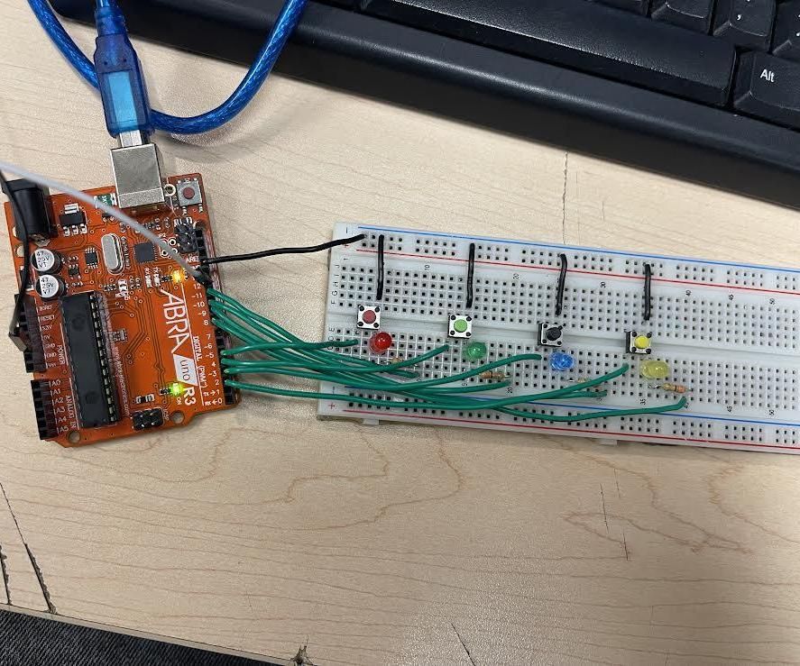 Simple Simon Says Arduino Circuit