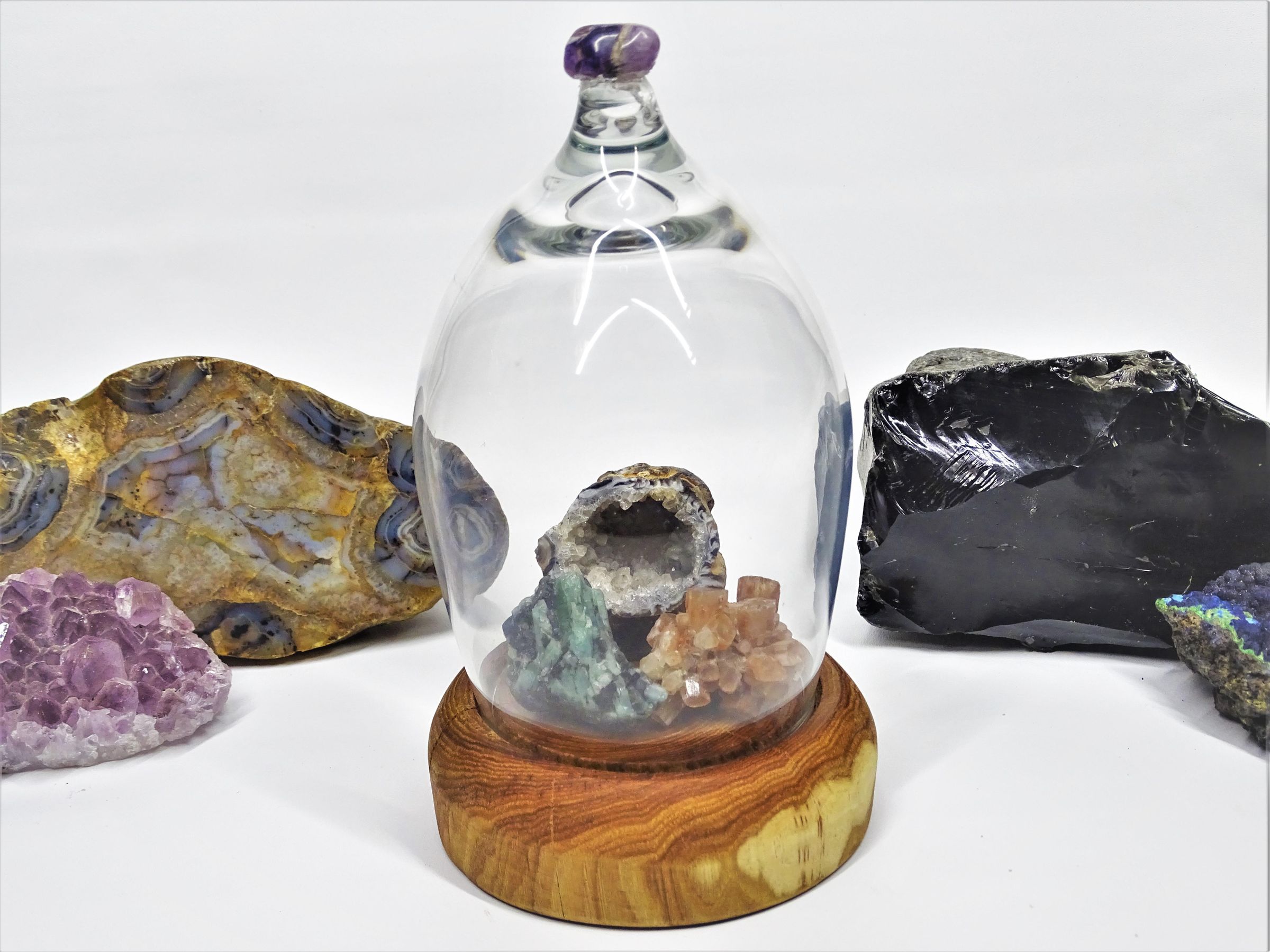 Wine Glass Gem Collector Cloche 