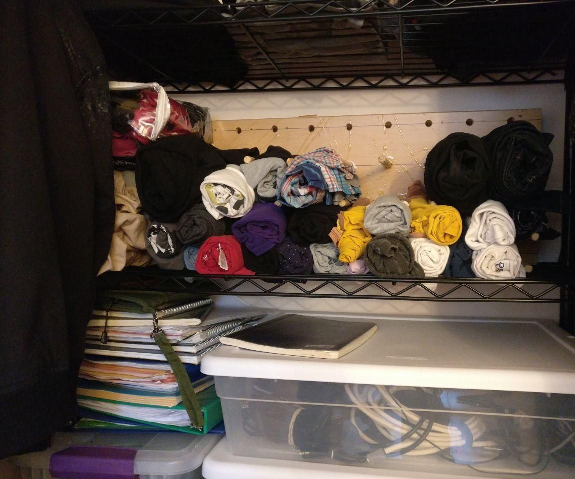 Cinnamon Roll Clothing Organizer