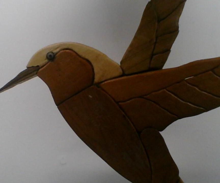 2D Wood Bird Art