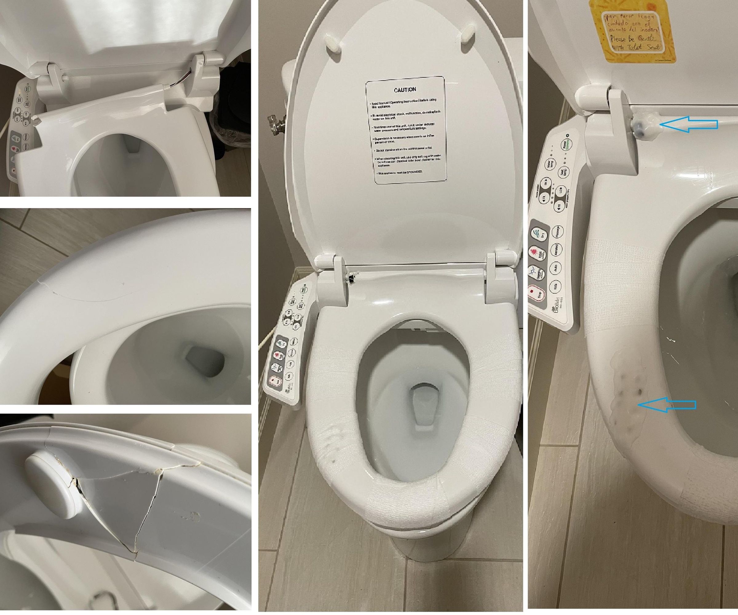 Fix a Broken Bidet Toilet Seat with Potential Design Flaw