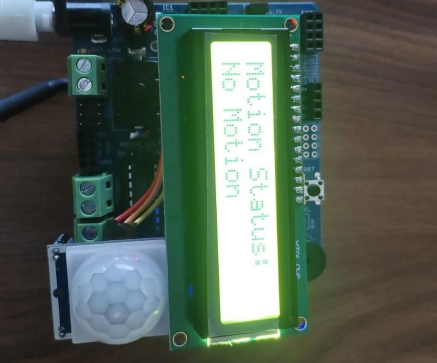 PIR Motion Detection Using Arduino Nano and 16×2 LCD