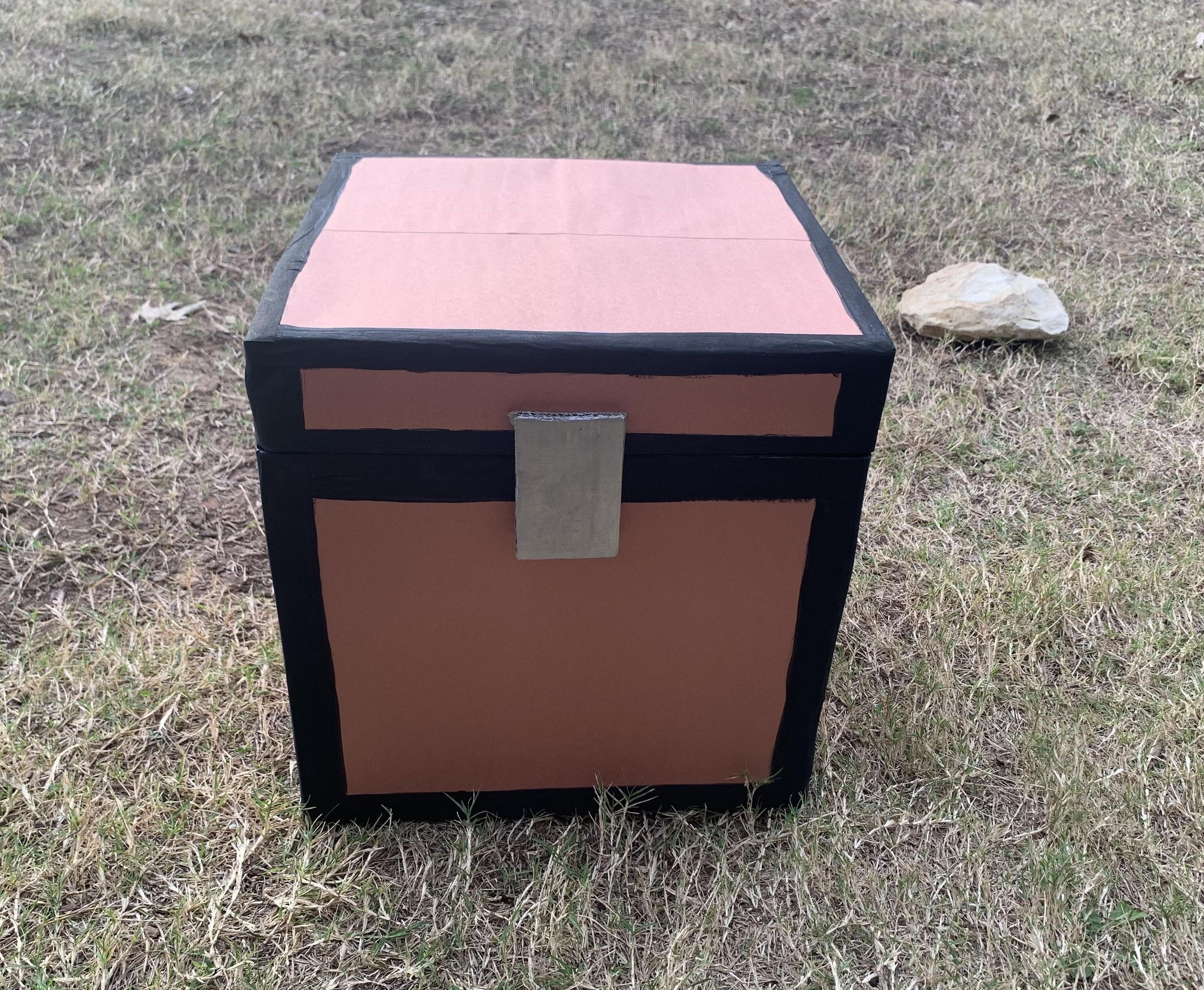 Minecraft Storage Chest Made From Cardboard