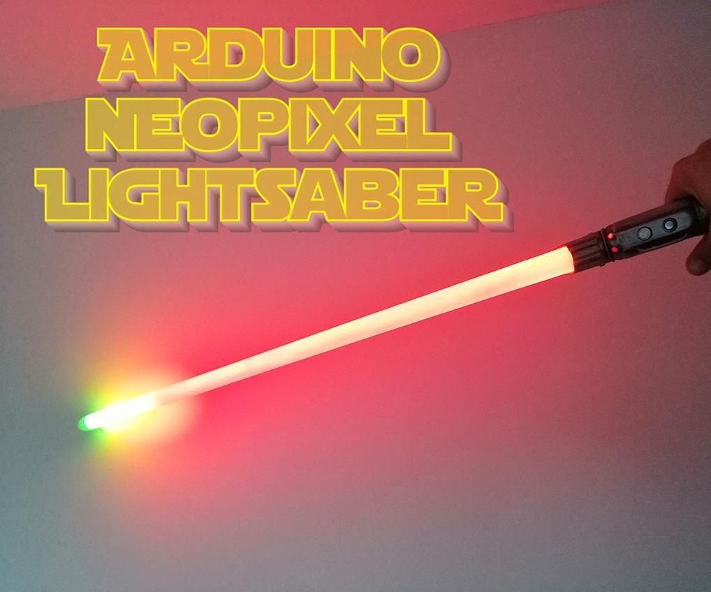 DIY Arduino NeoPixel Lightsaber With Light and Sound Effects