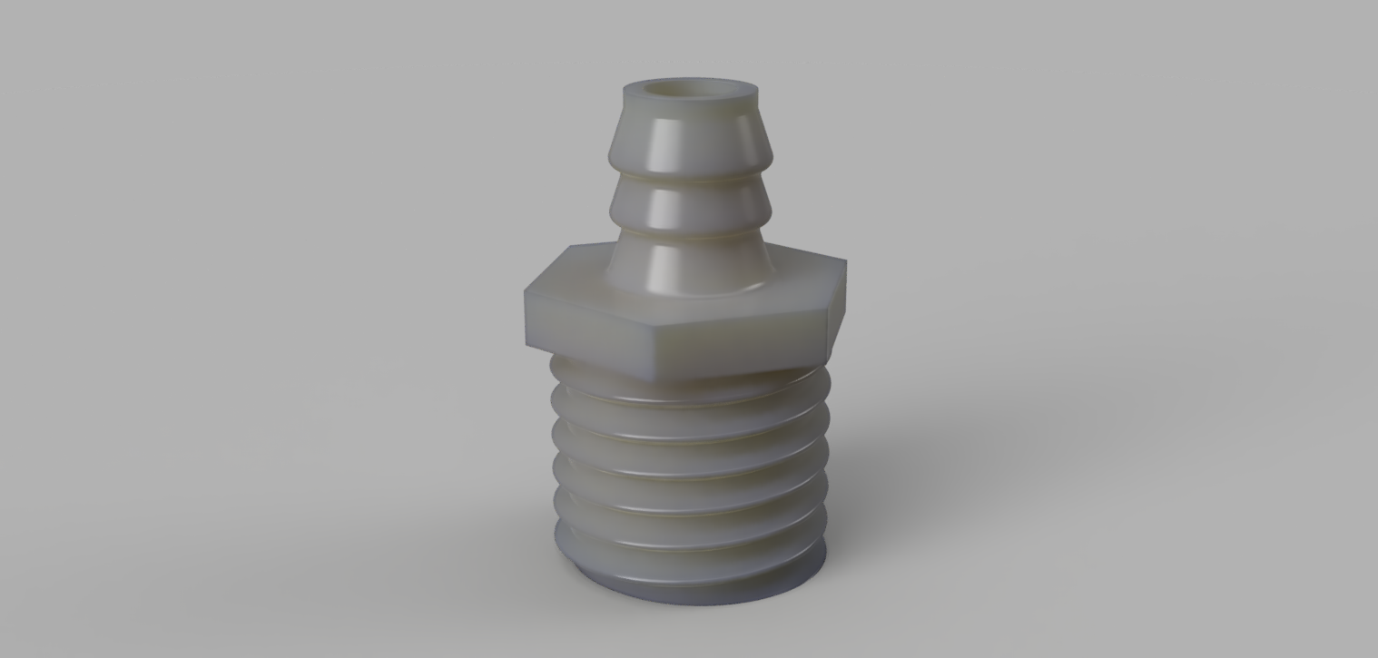 3D Printed Fittings for Silicone Tubing (Fusion 360)