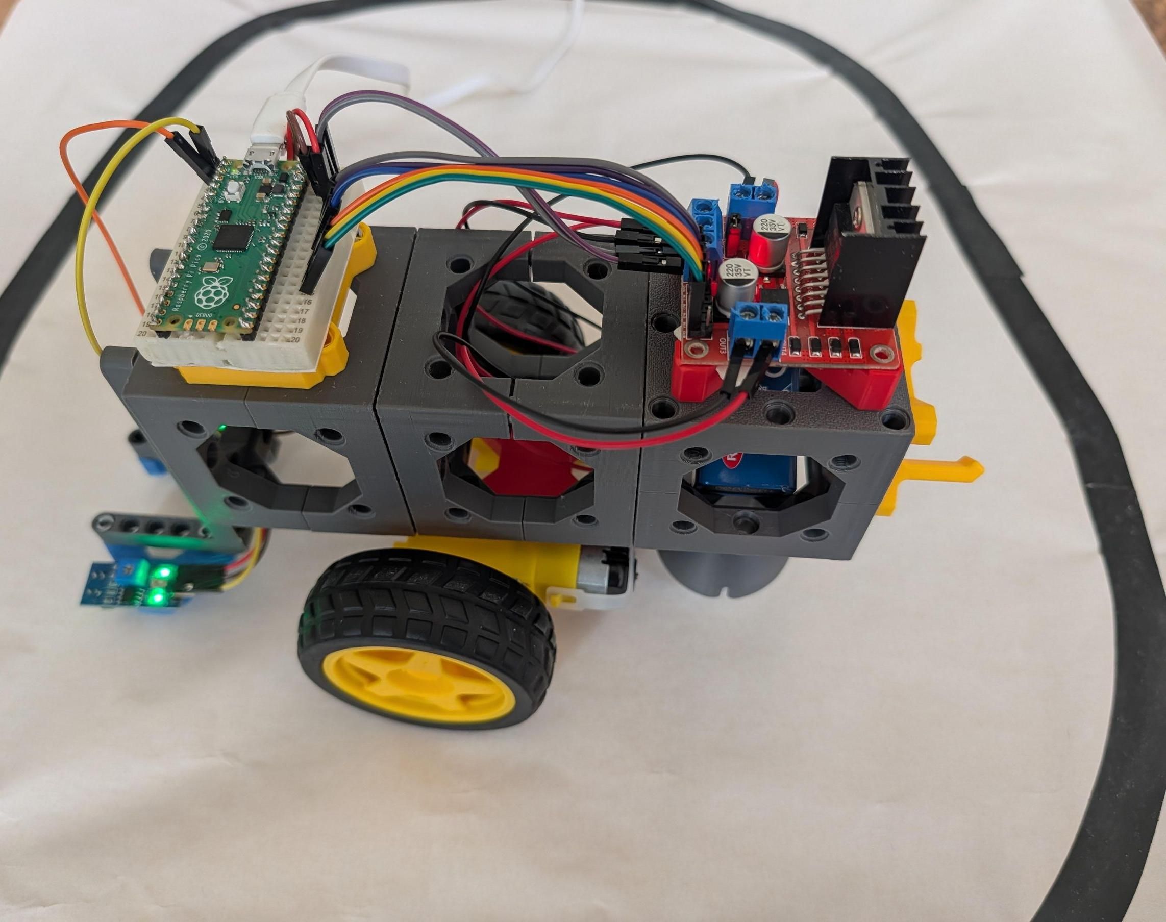 Line Following Robot Using Morph3DBot