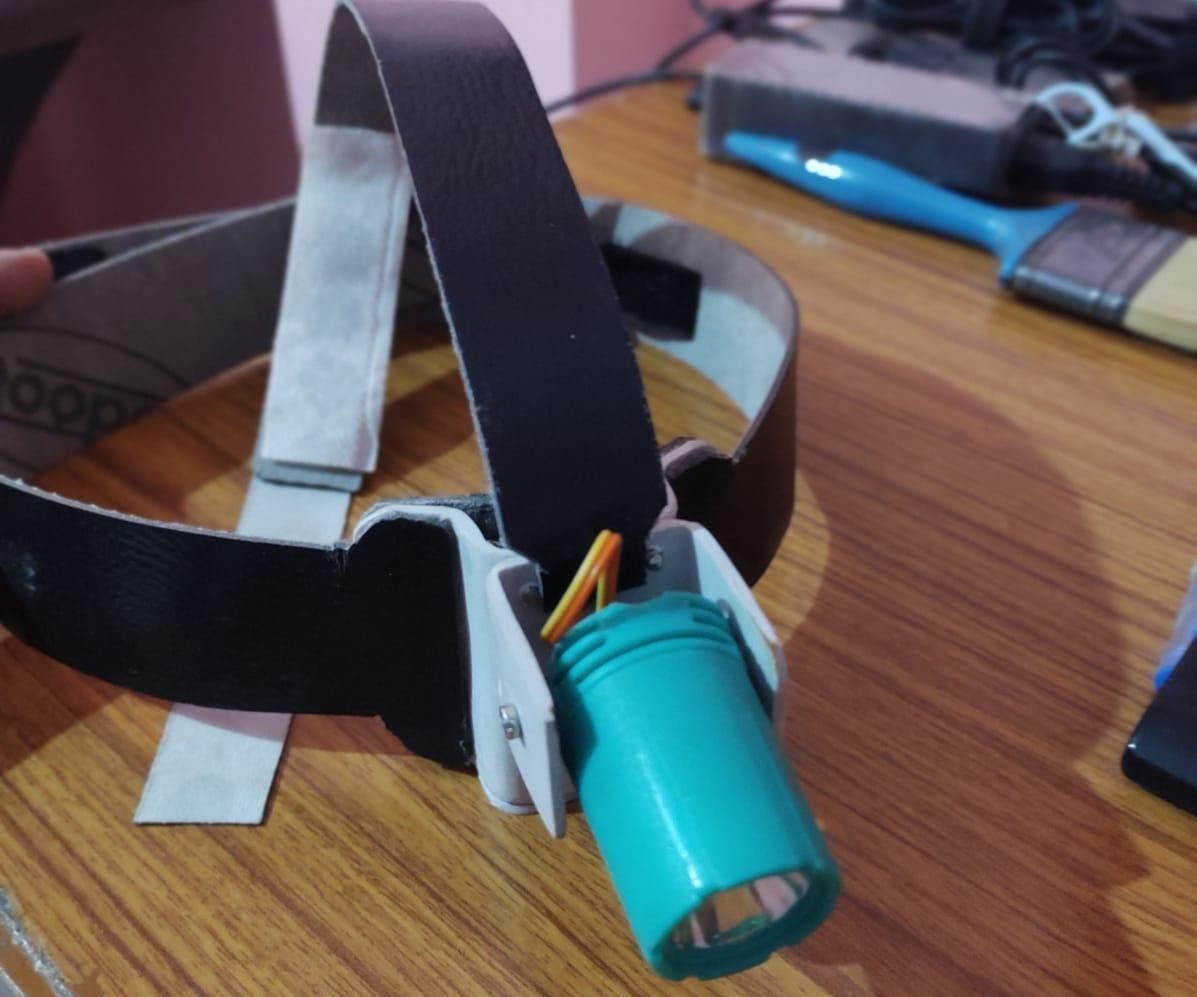 A Low-cost Alternative to an Adjustable Headlight: Reuse Your Mini LED Flashlight
