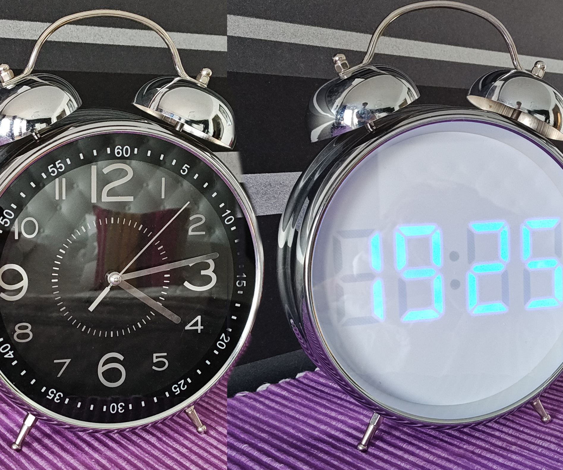 Replacing Analog Dial With Digital in Alarm Clock