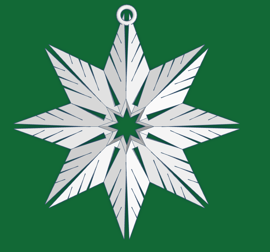 Creating a Snowflake Using Tinkercad
