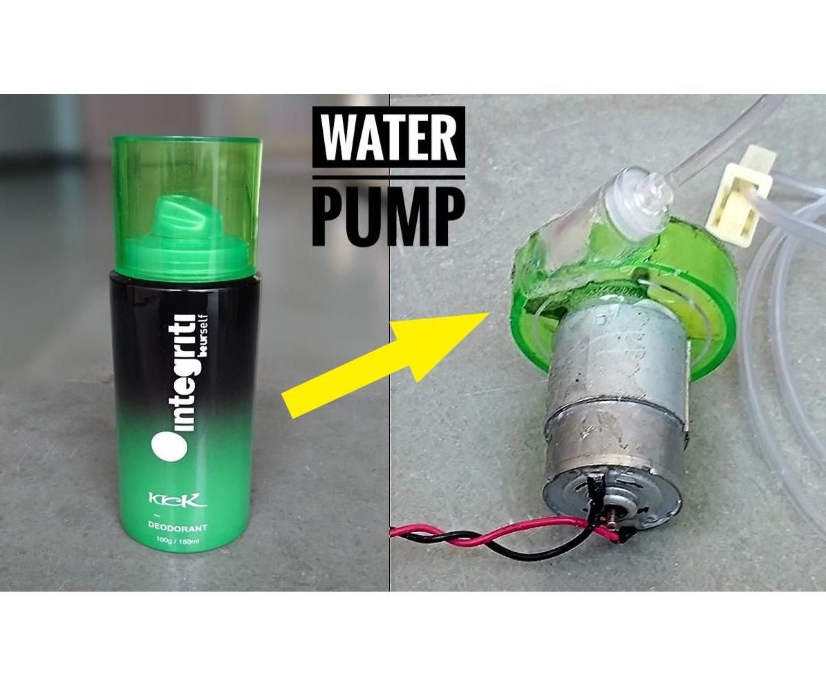 DIY Mini Water Pump From Trash (Deo Bottle & Syringe)