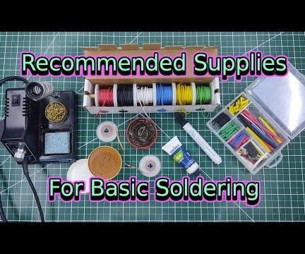 Recommended Supplies for Basic Soldering